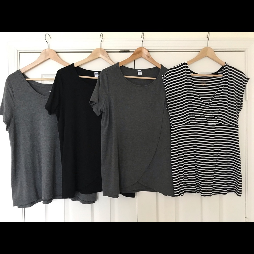Lot of 4 Nursing Tops Size Medium